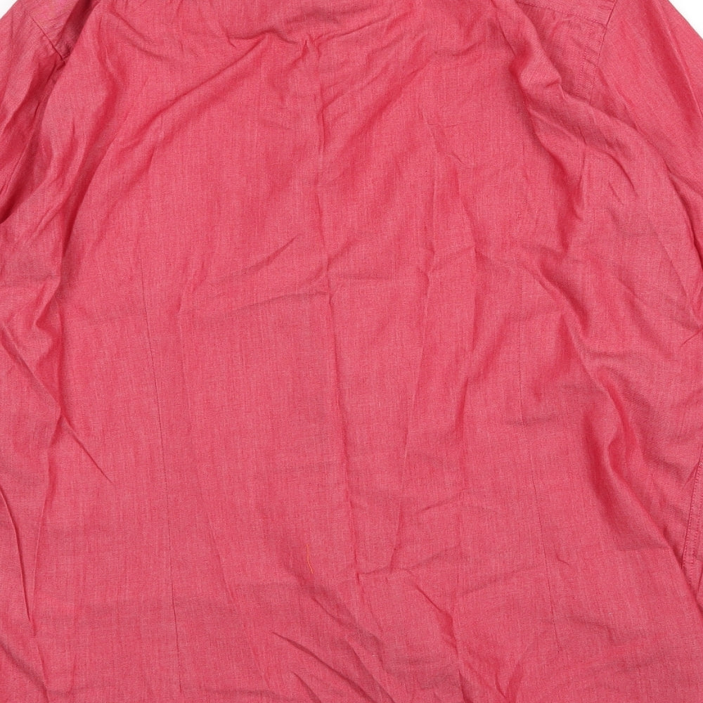 Taylor & Reece Mens Red    Button-Up Size M