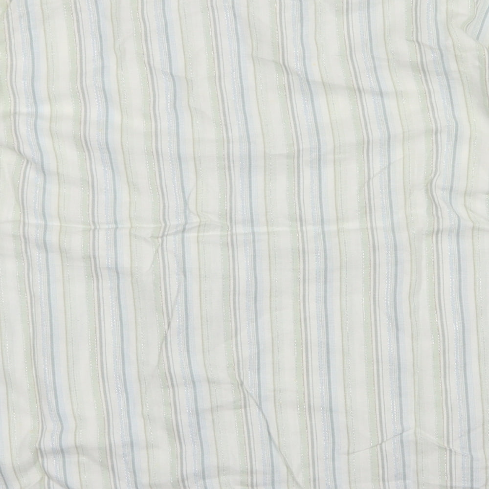 George Womens White Striped  Babydoll Pyjama Top Size 12