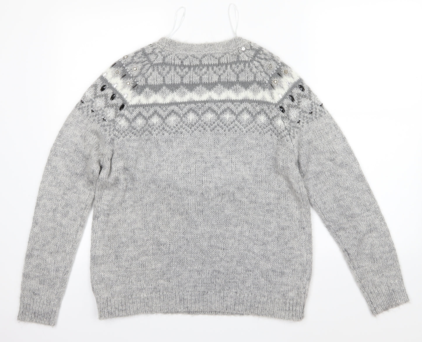 Papaya Womens Grey   Pullover Jumper Size M