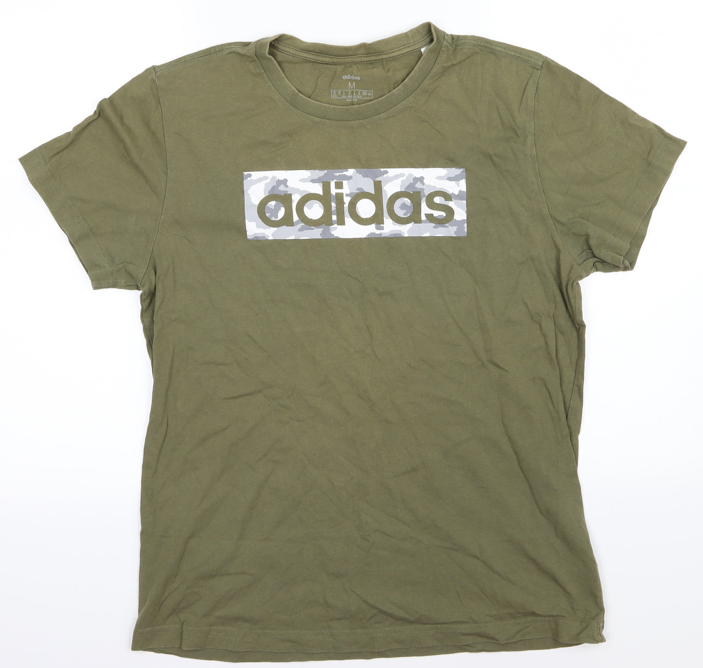 Addidas Mens Green    T-Shirt Size M