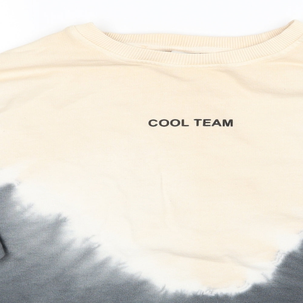 Zara Womens Beige   Pullover Jumper Size 14  - Cool Team