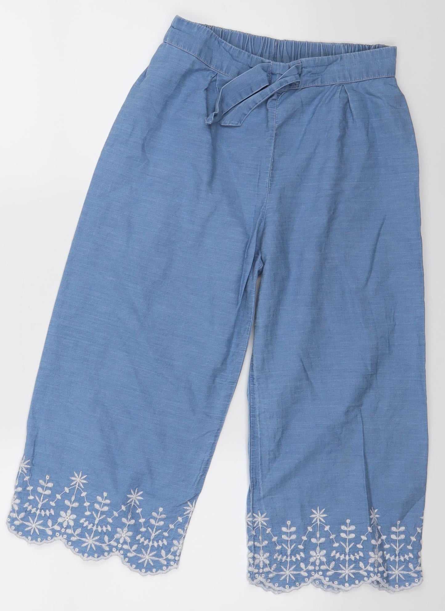 F&F  Girls Blue   Bloomer Trousers Size 11-12 Years