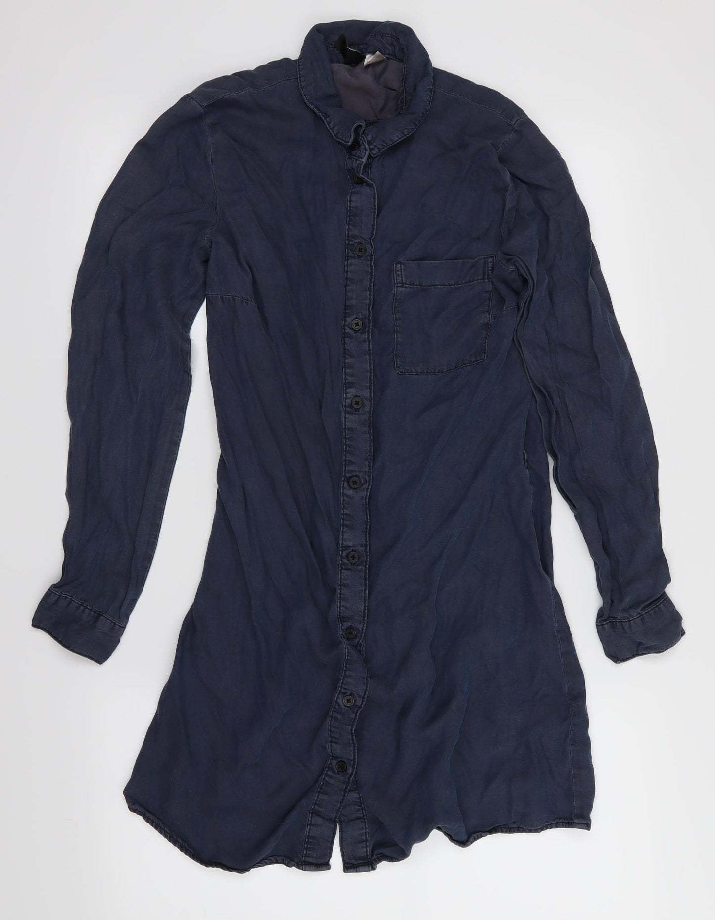 Divided Womens Blue   Shirt Dress  Size 12