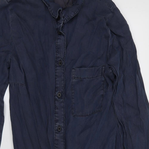 Divided Womens Blue   Shirt Dress  Size 12