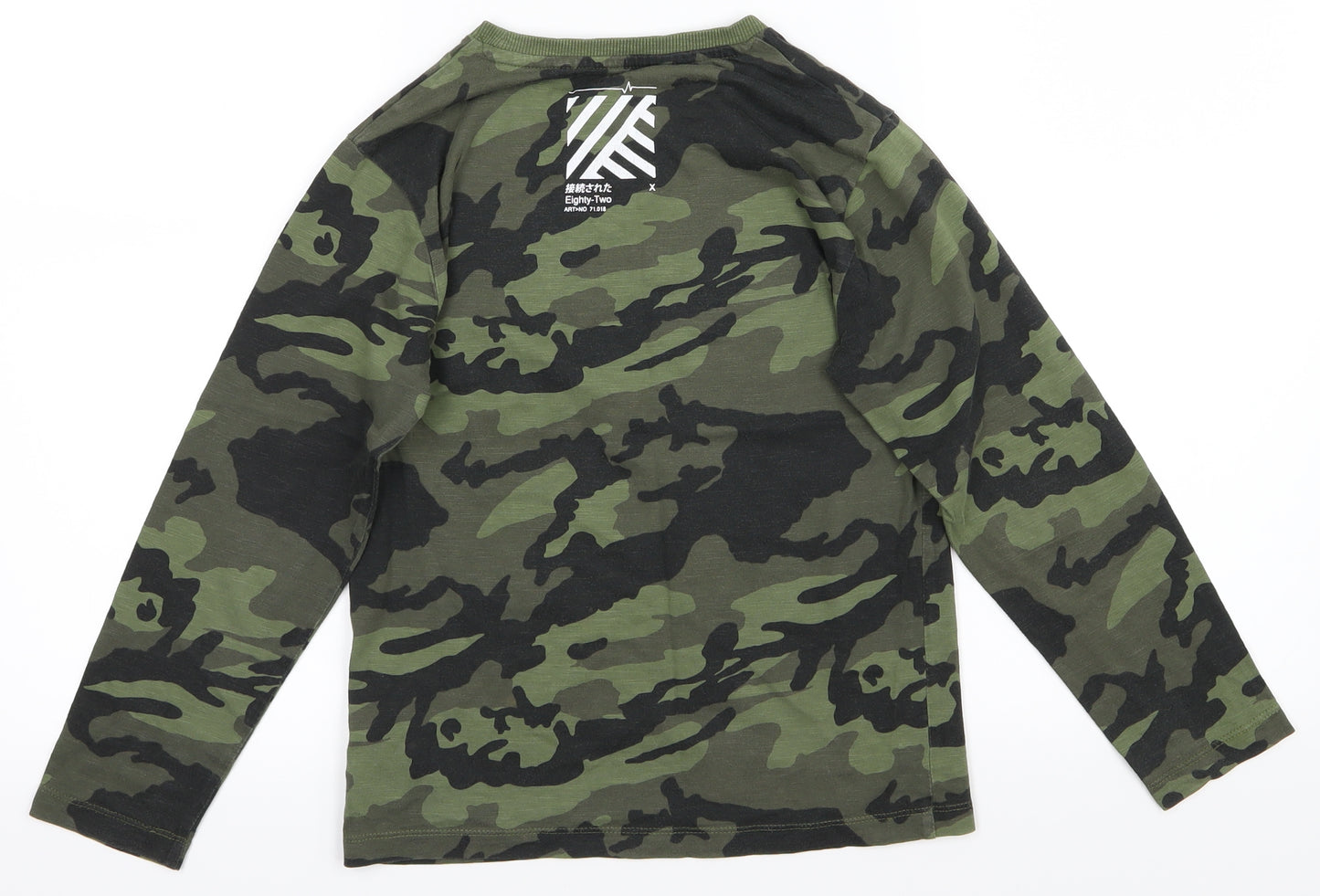 NEXT Boys Green Camouflage  Basic T-Shirt Size 8 Years  - Tokyo