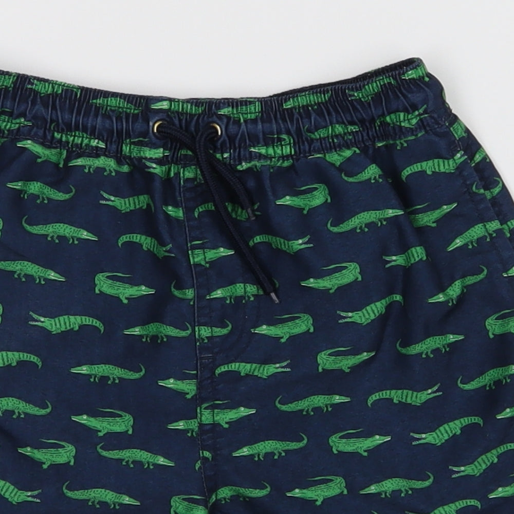 NEXT Boys Blue   Bermuda Shorts Size 7-8 Years - Crocodile