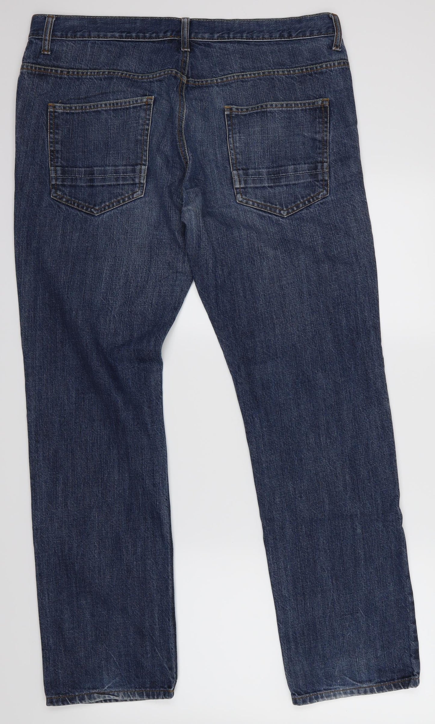 Denim co Mens Blue   Straight Jeans Size L L32 in