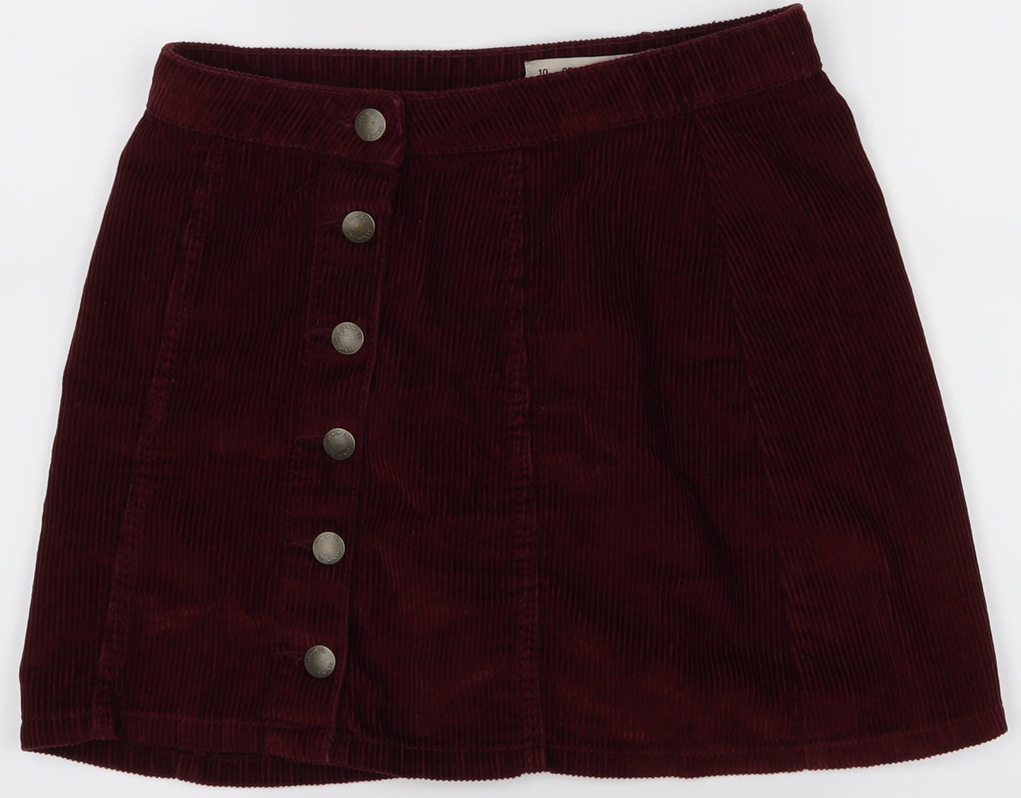 Denim co Womens Red   A-Line Skirt Size 10