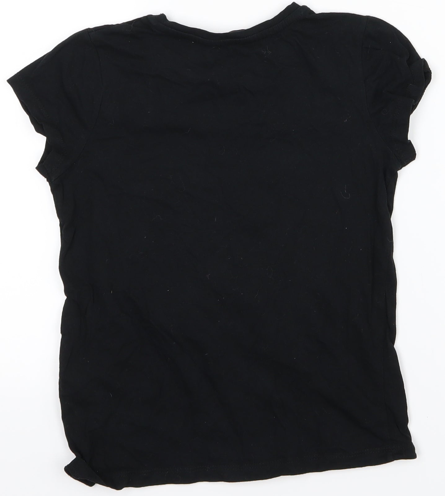George Girls Black   Basic T-Shirt Size 9-10 Years  - Pumpkin