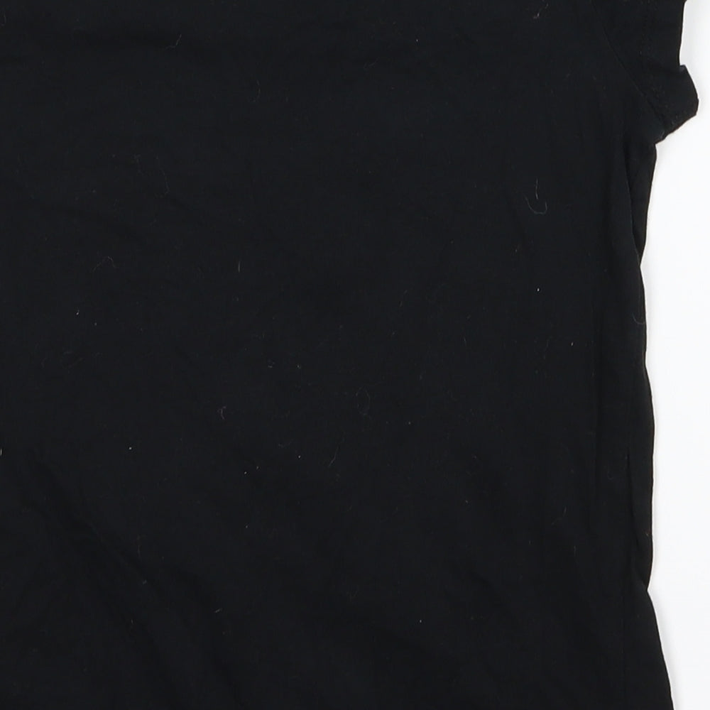 George Girls Black   Basic T-Shirt Size 9-10 Years  - Pumpkin