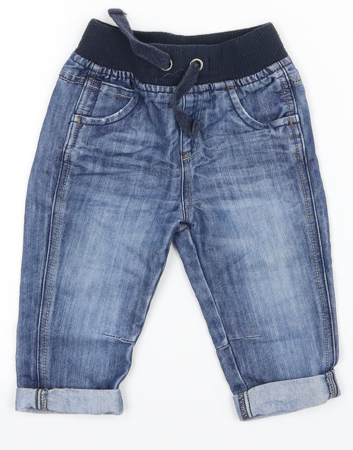 Matalan Baby Blue Cropped Jeans Size 12-18 Months