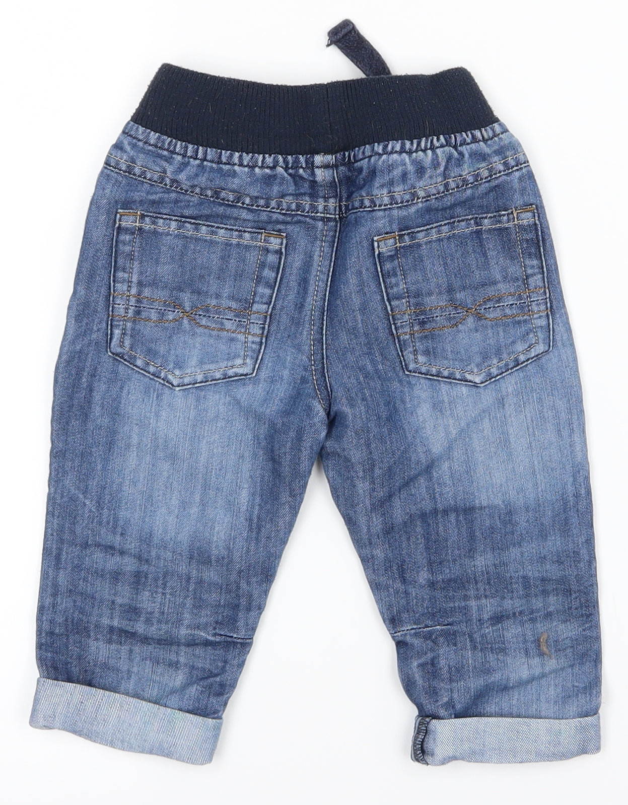 Matalan Baby Blue   Cropped Jeans Size 12-18 Months