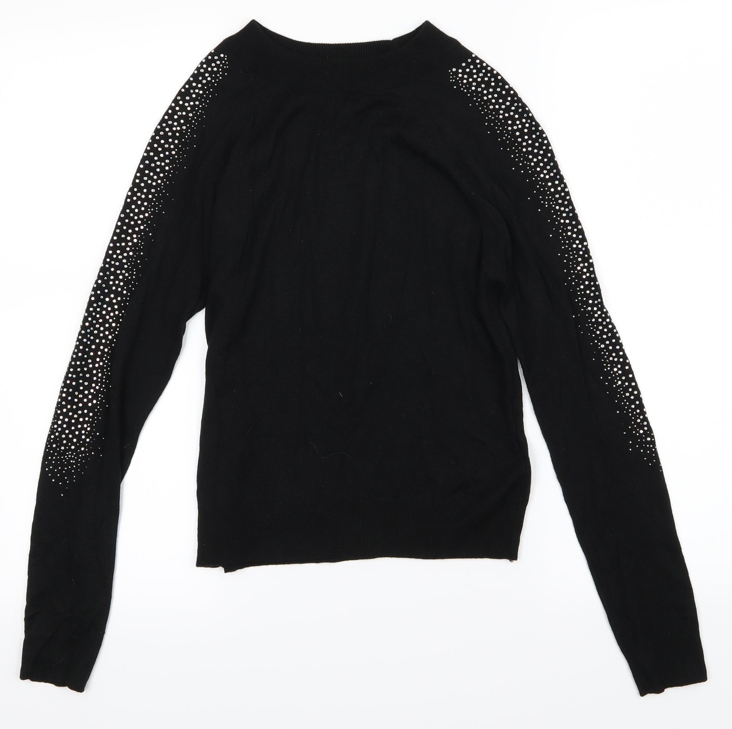 Topshop Womens Black   Basic T-Shirt Size 8