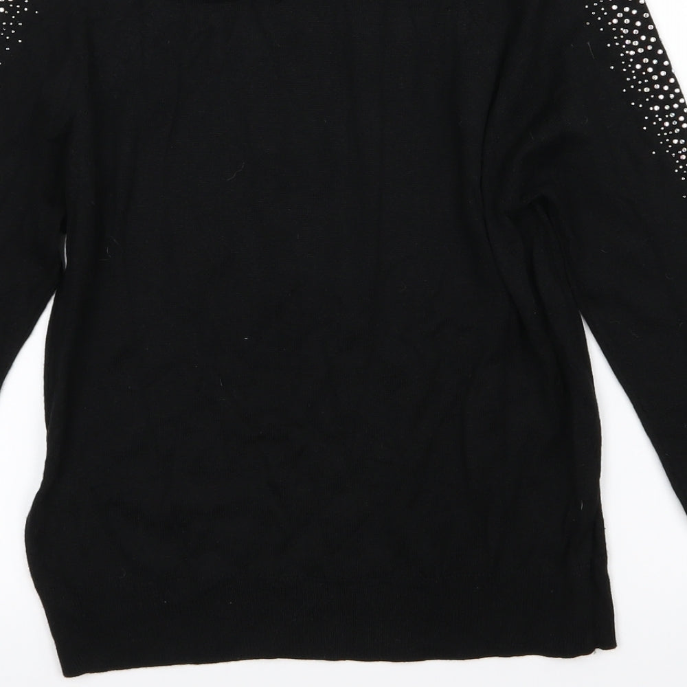Topshop Womens Black   Basic T-Shirt Size 8