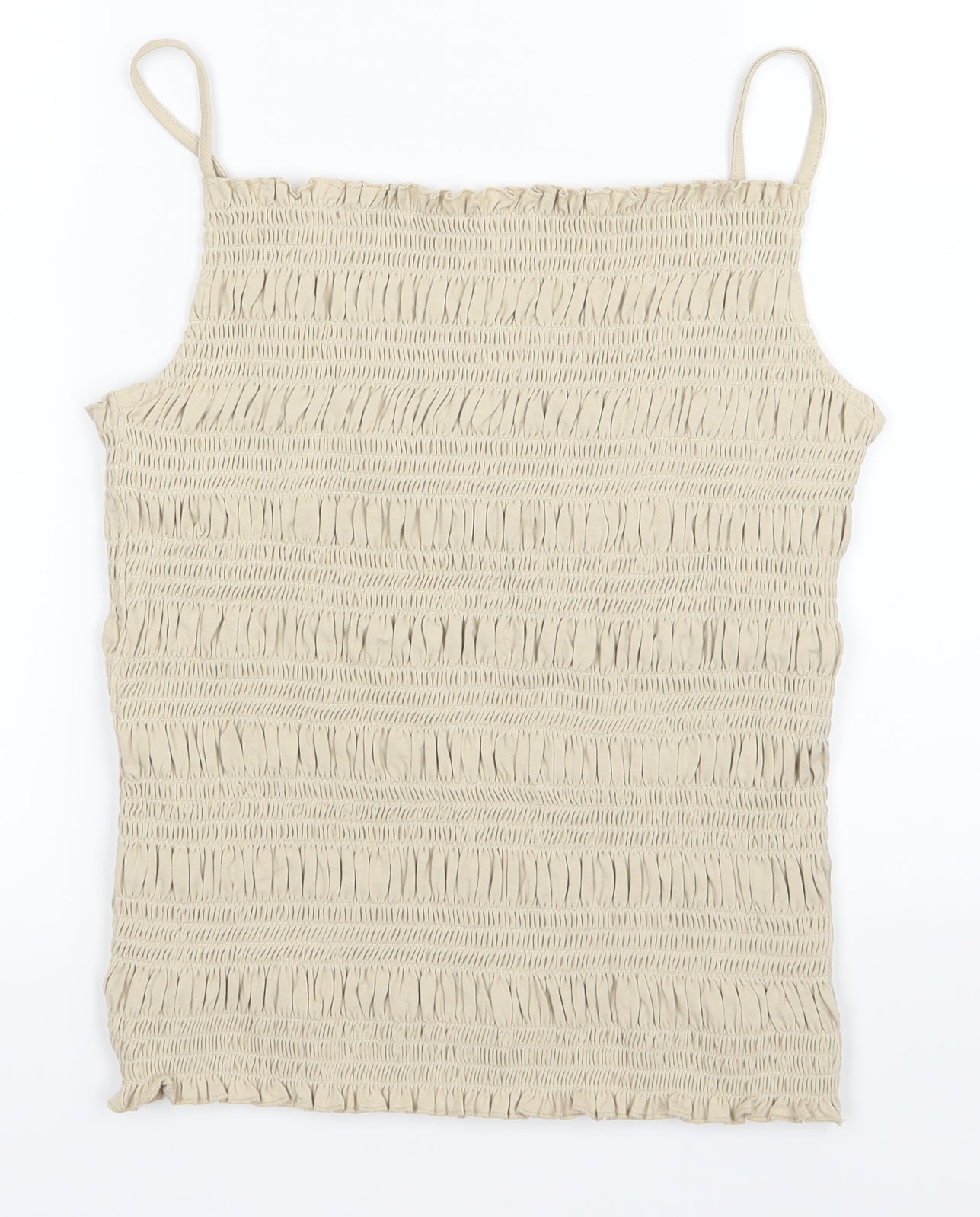 H&M Womens Beige   Basic Tank Size L