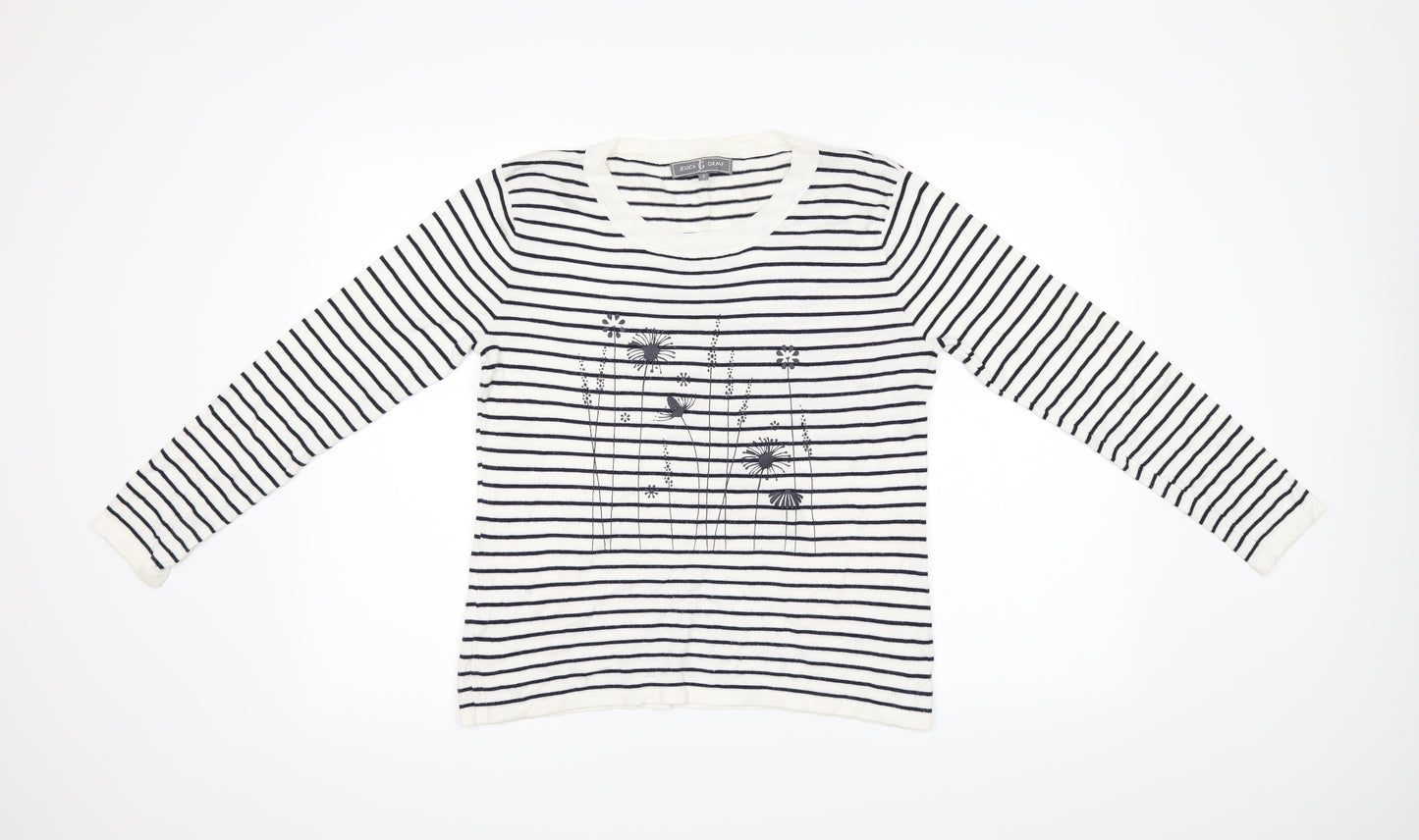 Jessica Graaf Womens White   Basic T-Shirt Size S