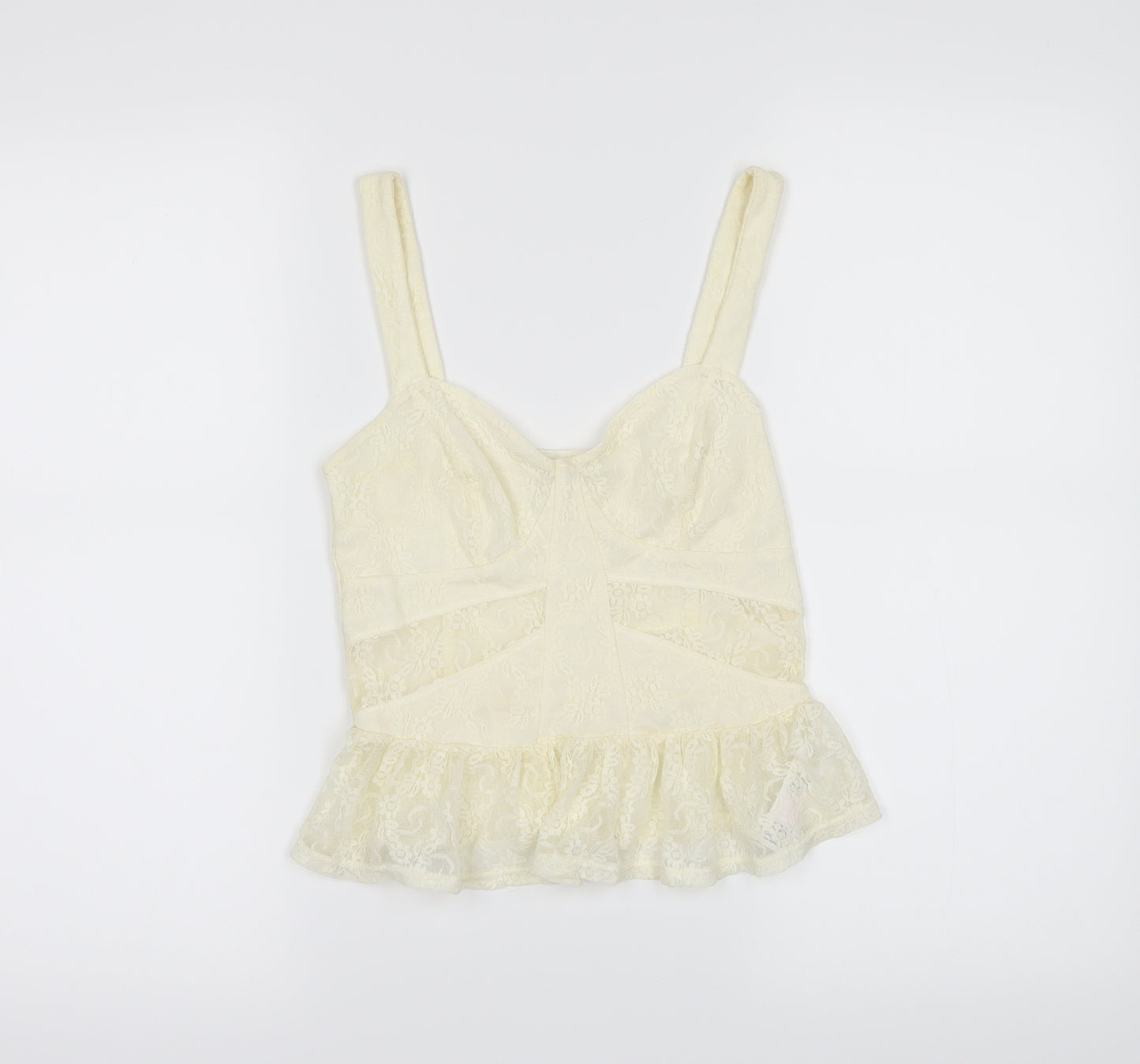 Missalfride Womens White   Camisole Blouse Size 8