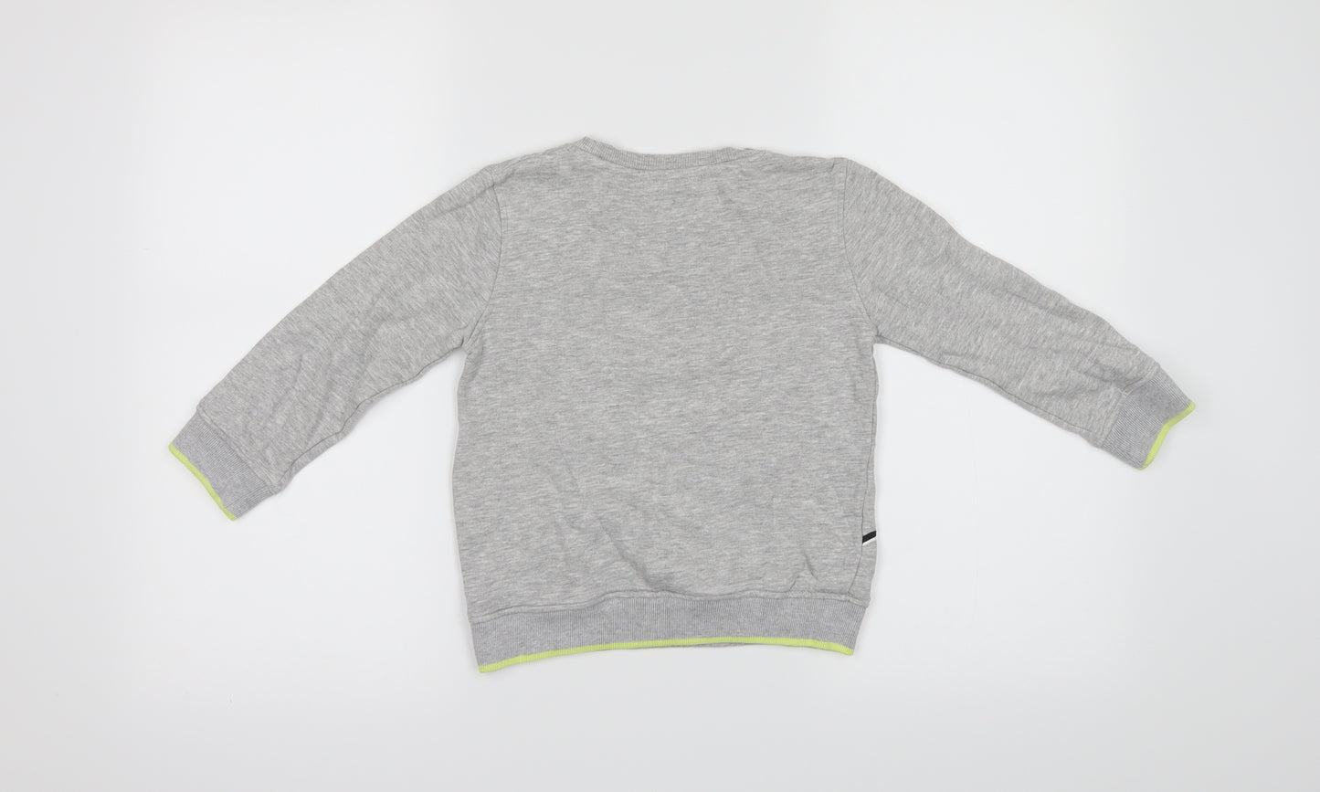Bluezoo Boys Grey   Pullover Jumper Size 4-5 Years