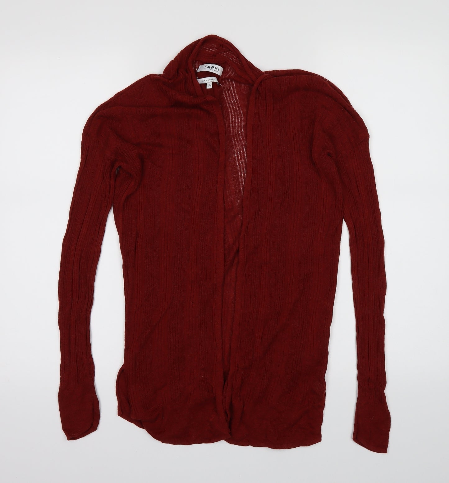NICOLE FARHI Womens Red   Cardigan Jumper Size M