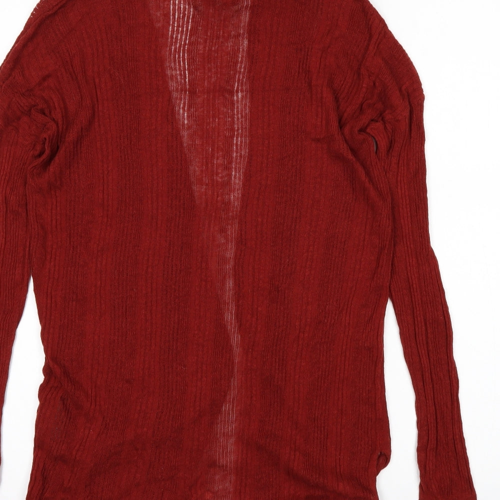 NICOLE FARHI Womens Red   Cardigan Jumper Size M