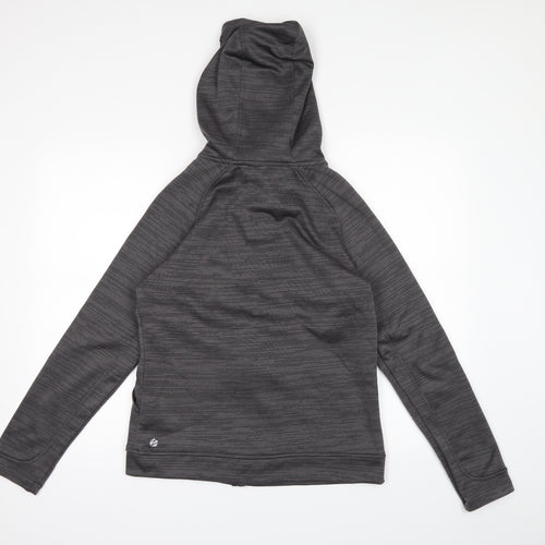 Zakti Womens Grey   Full Zip Hoodie Size 10