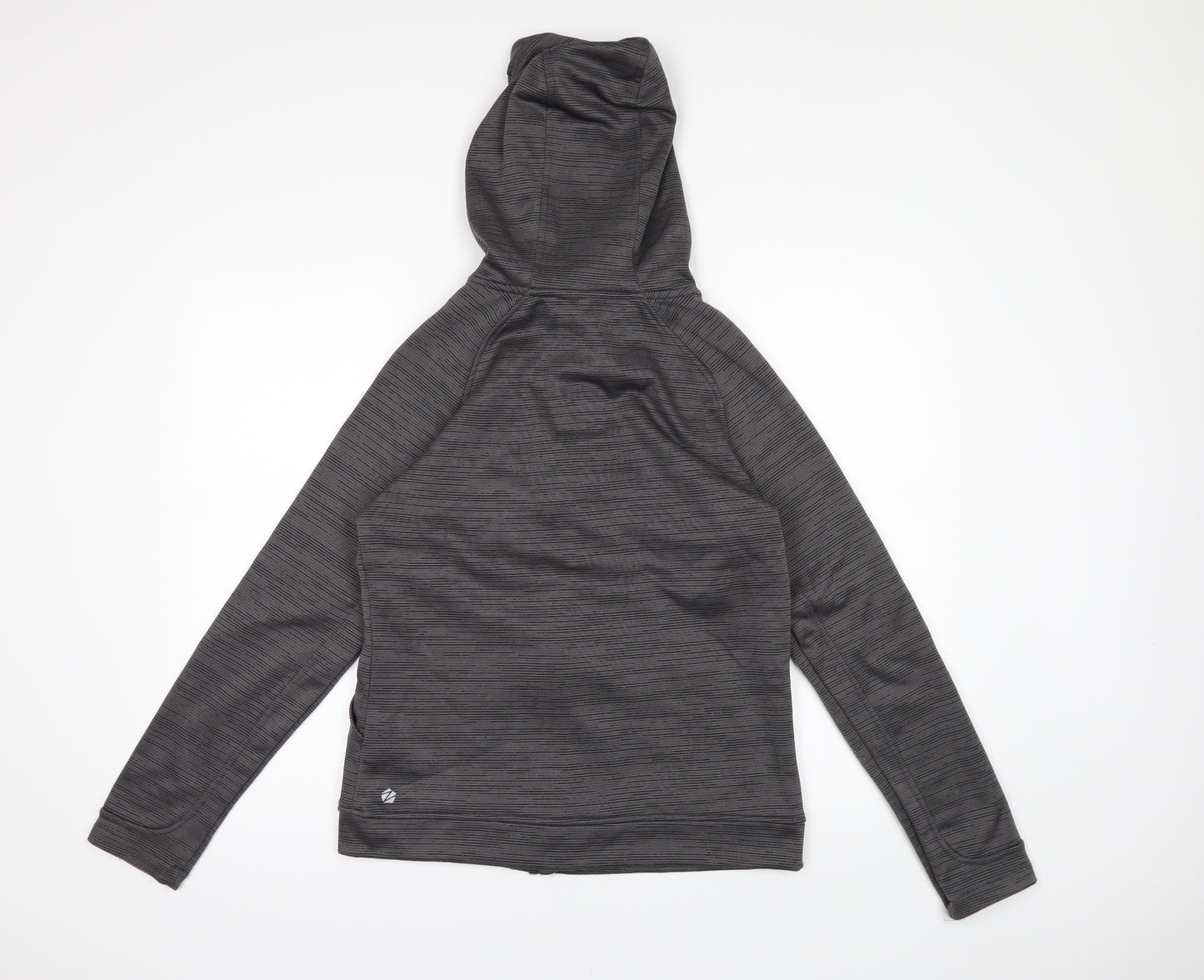 Zakti Womens Grey   Full Zip Hoodie Size 10