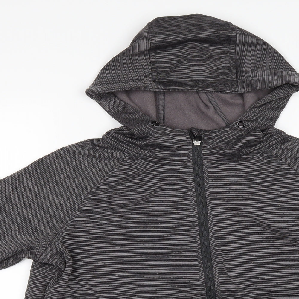 Zakti Womens Grey   Full Zip Hoodie Size 10