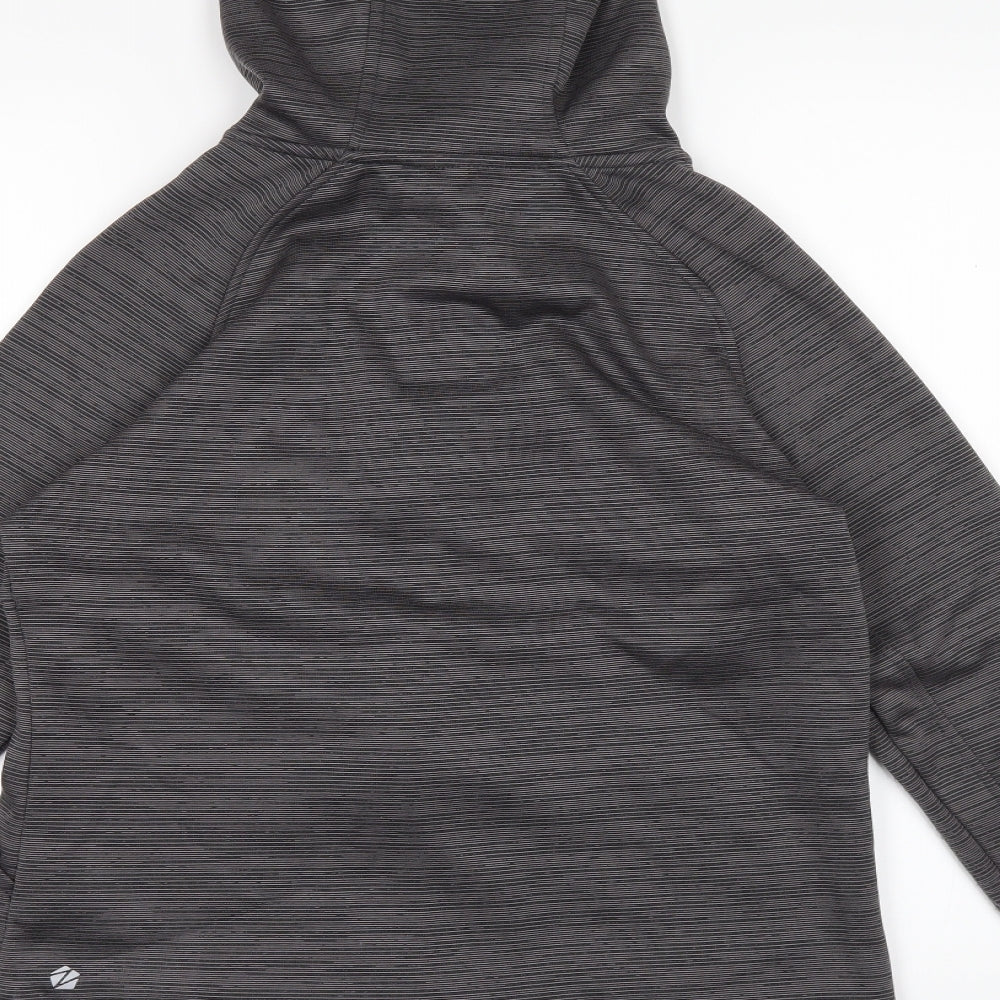 Zakti Womens Grey   Full Zip Hoodie Size 10