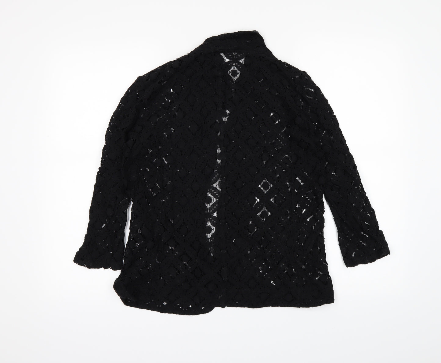 Preworn Womens Black   Cardigan Jumper Size 10