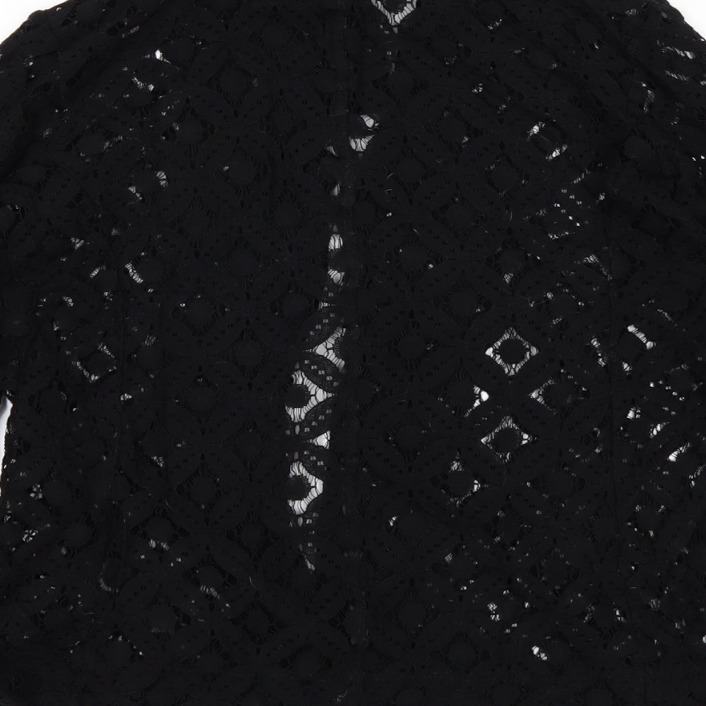 Preworn Womens Black   Cardigan Jumper Size 10