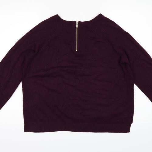 Peruna Womens Purple   Pullover Jumper Size 14