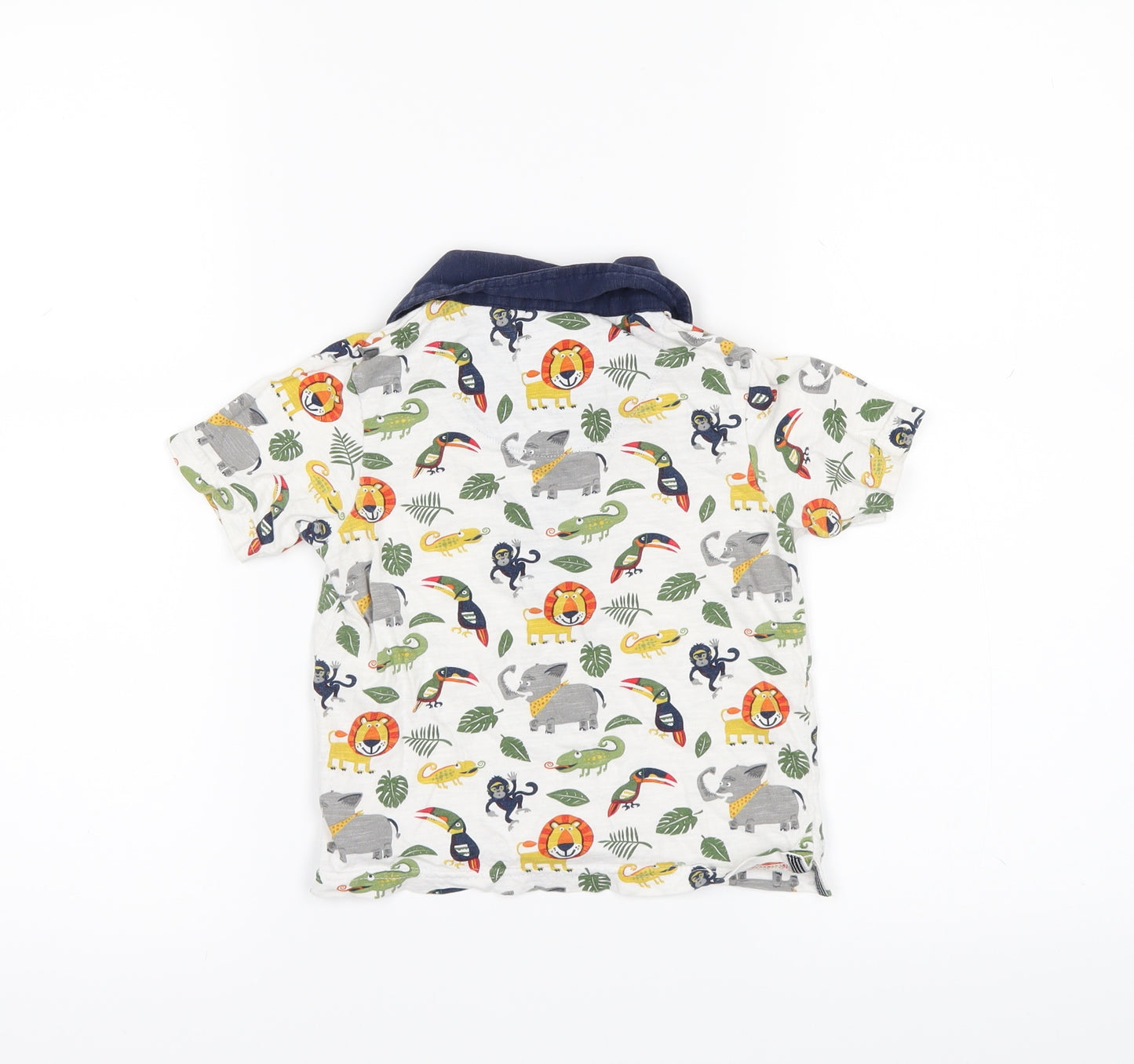 TU Boys White   Basic Polo Size 12-18 Months