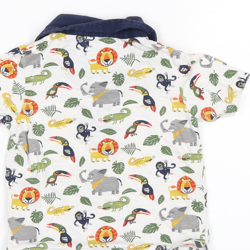 TU Boys White   Basic Polo Size 12-18 Months
