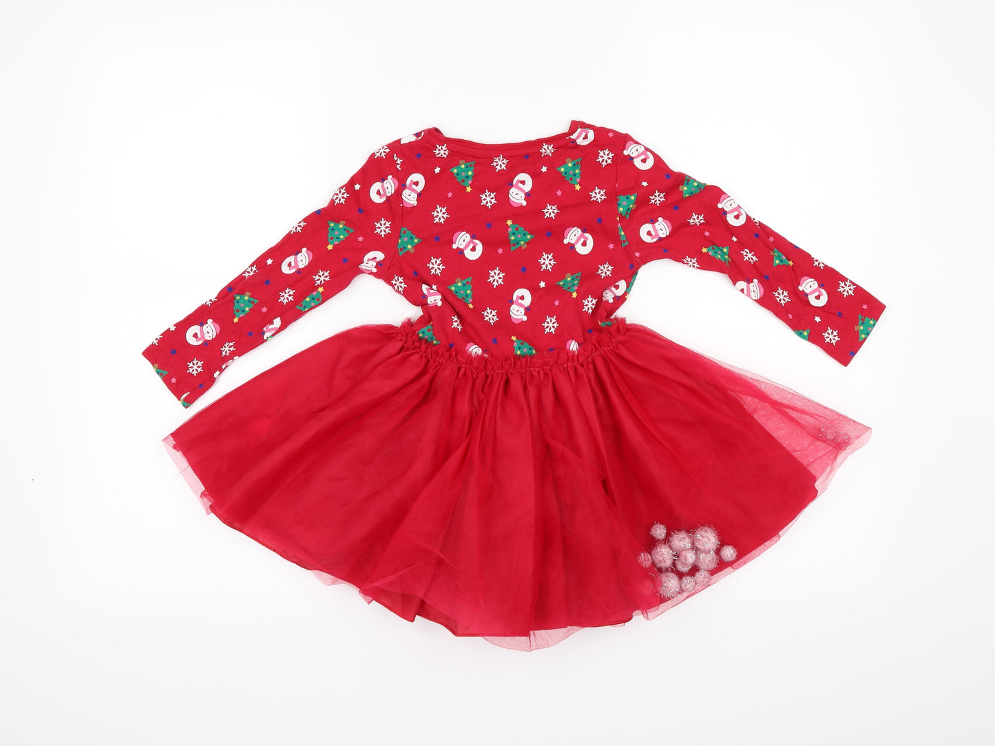 F&F Girls Red   Fit & Flare  Size 3-4 Years