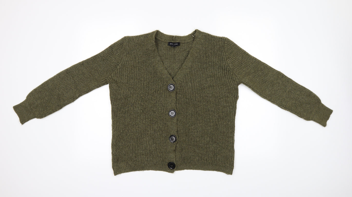 New Look Womens Green   Cardigan Jumper Size S