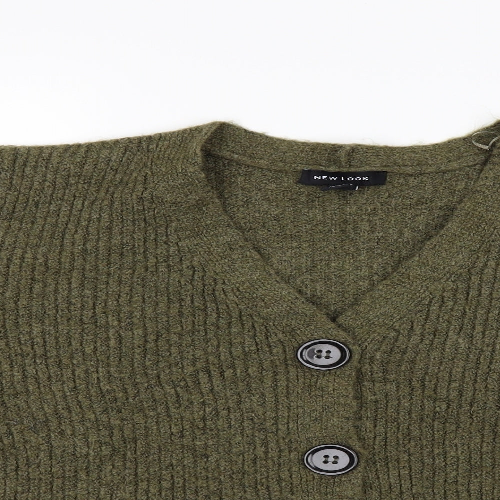 New Look Womens Green   Cardigan Jumper Size S