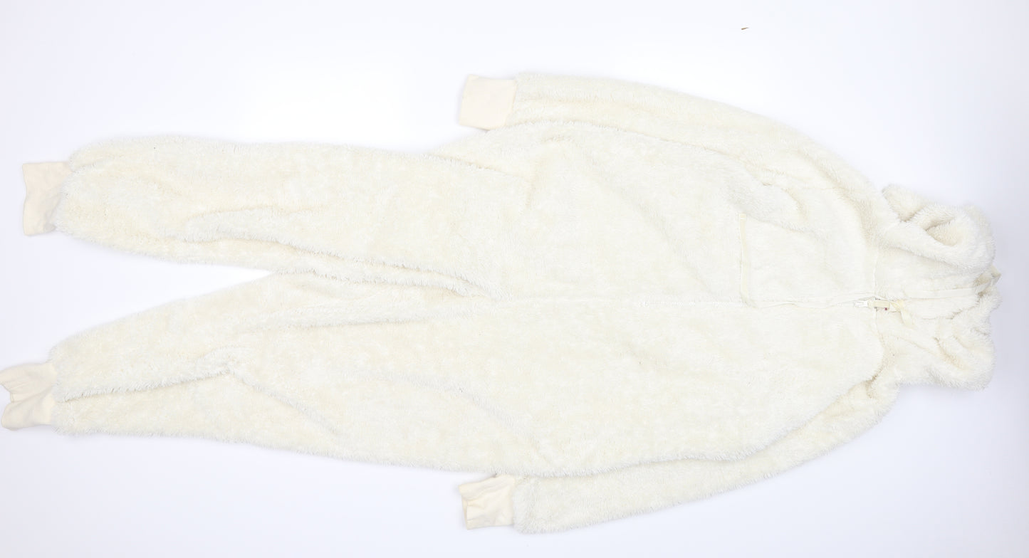 NEXT Womens White Solid  Babydoll Bodysuit Size M  - Onsie