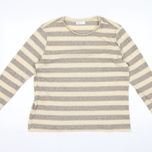 Papaya Womens Beige Striped  Pullover Jumper Size 18