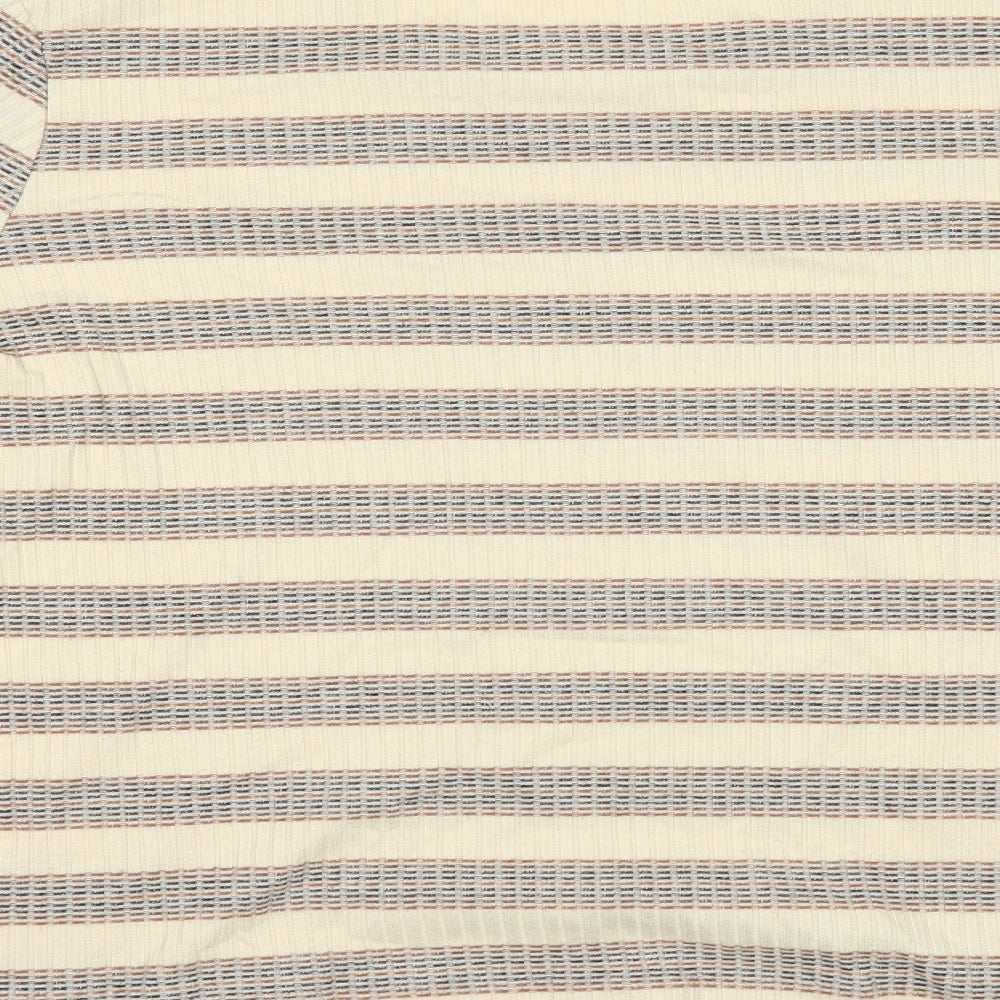 Papaya Womens Beige Striped  Pullover Jumper Size 18