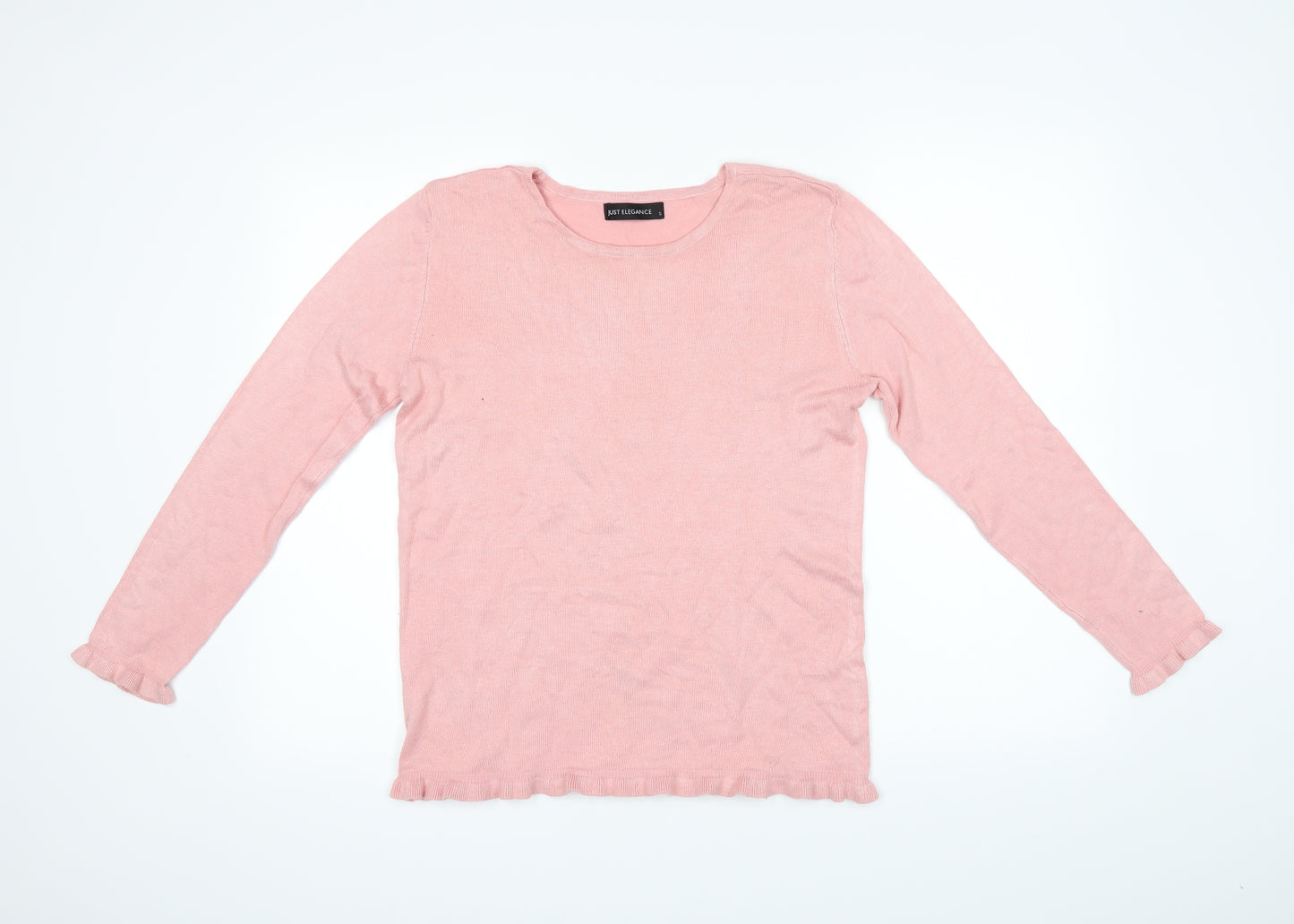 Just Elegance Womens Pink   Pullover Jumper Size S