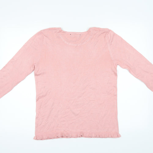 Just Elegance Womens Pink   Pullover Jumper Size S
