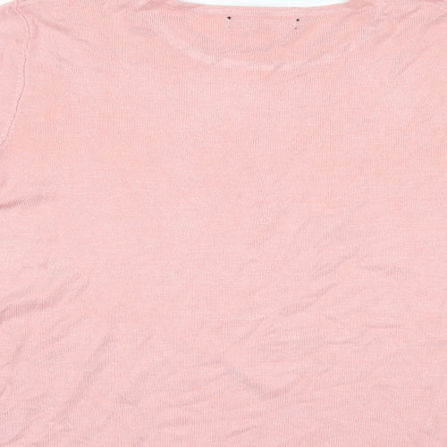 Just Elegance Womens Pink   Pullover Jumper Size S