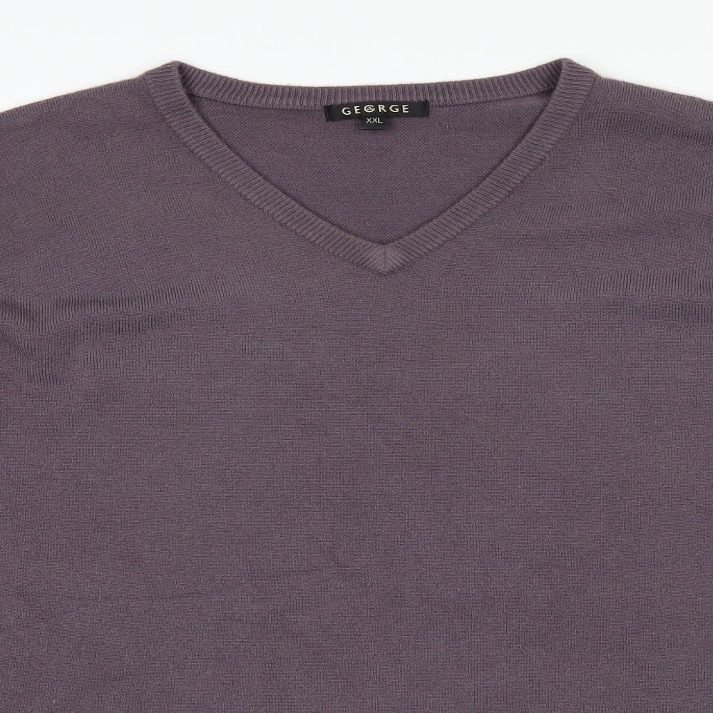 George Mens Purple   Pullover Jumper Size 2XL