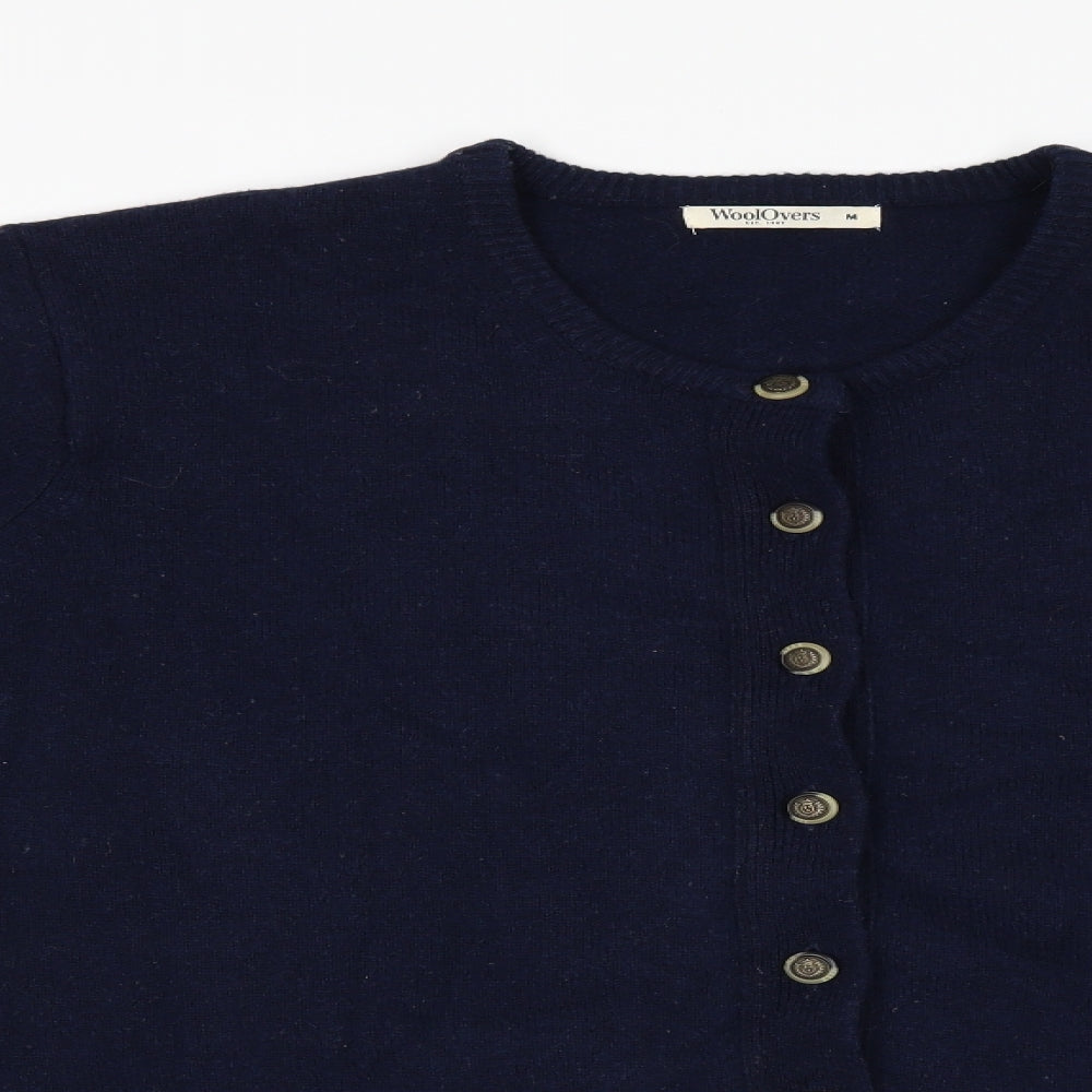 Woolovers Womens Blue   Cardigan Jumper Size M