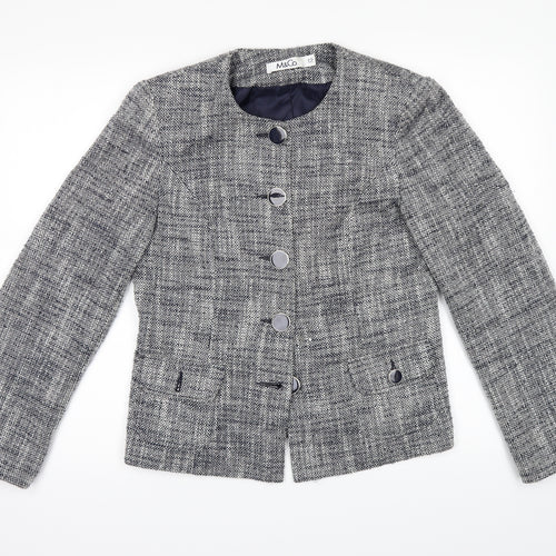 M&Co Womens Grey   Jacket Blazer Size 12