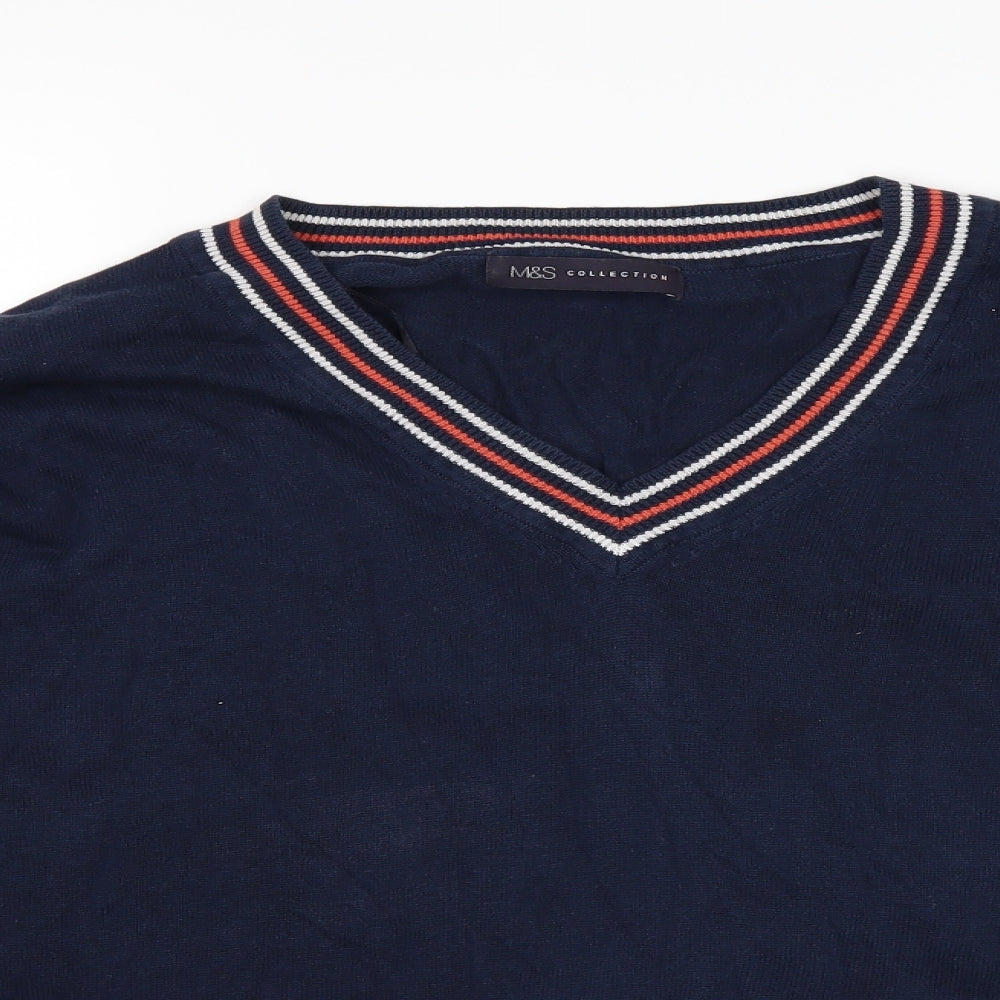Marks and Spencer Womens Blue   Pullover Jumper Size M