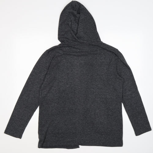 Papaya Womens Grey   Wrap Hoodie Size M
