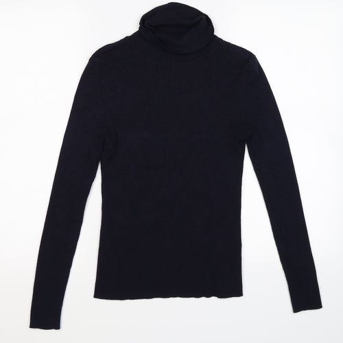 Marks and Spencer Womens Blue Striped Knit Pullover Jumper Size 10