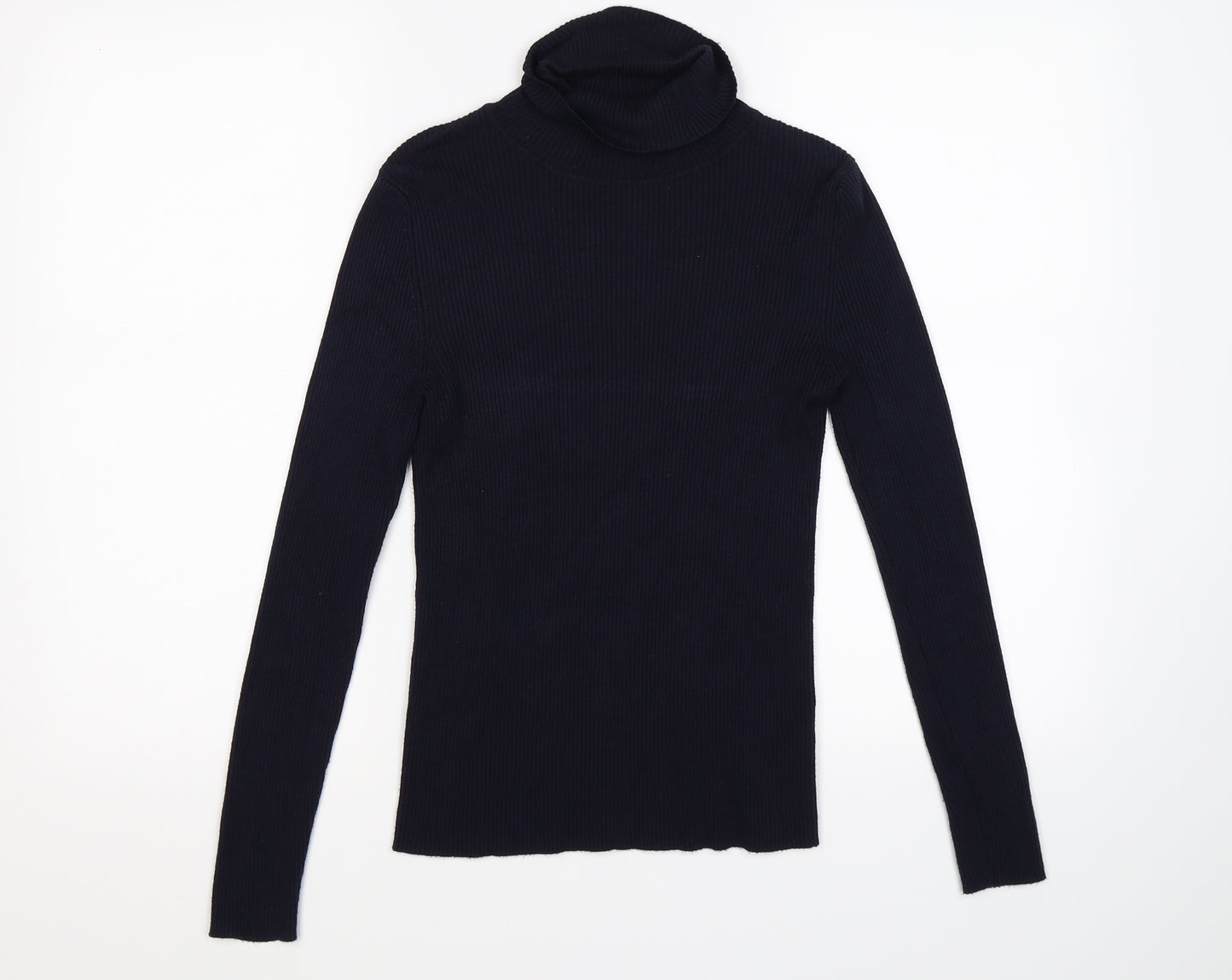 Marks and Spencer Womens Blue Striped Knit Pullover Jumper Size 10