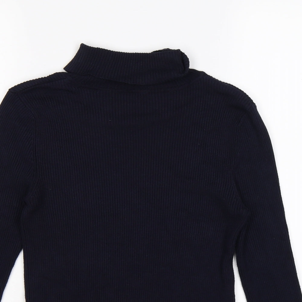 Marks and Spencer Womens Blue Striped Knit Pullover Jumper Size 10